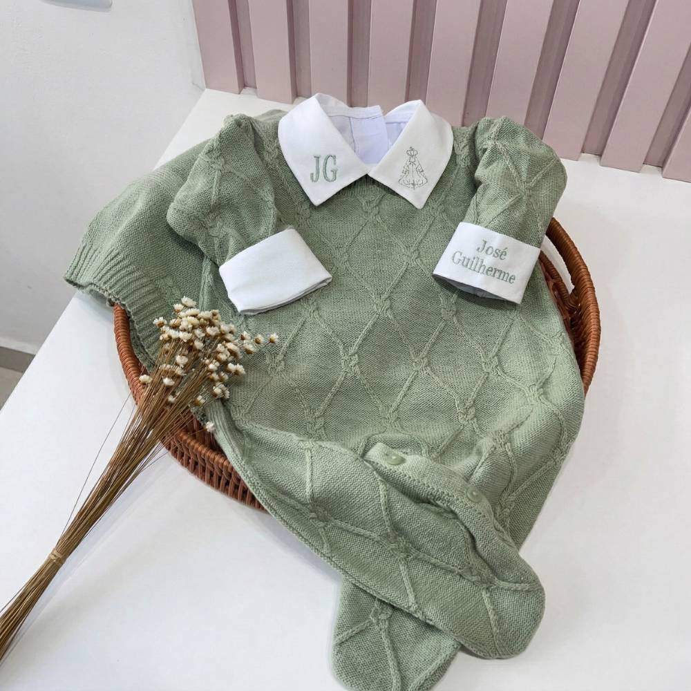 Saída Maternidade Imperial Verde Mescla