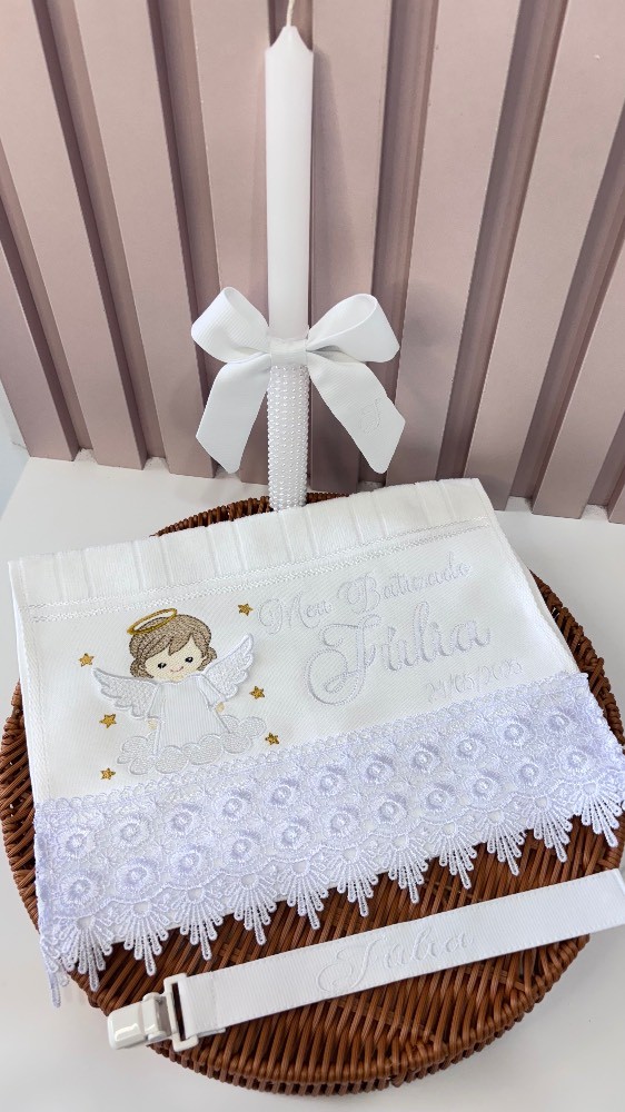 Kit batizado Júlia (anjinha 3D)